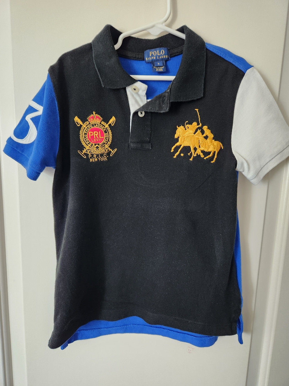 Boys Ralph Lauren Navy Polo - Picture 5 of 5